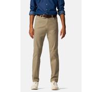 Chinos MEYER "DUBLIN", Herren, Gr. 30, Normalgrößen, grau (stein), 75% Baumwolle, 21% Lyocell, 4% Elasthan, unifarben, regular fit knöchellang, Hosen, aus Bio-Baumwolle (18443961-30) stein