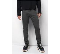Chinos MEYER "M5 Five Pocket", Damen, Gr. 36, Länge 32, grau, 89% Baumwolle, 8% Elastomultiester, 3% Elasthan, unifarben, regular fit lang, Hosen, M5 Five aus High Performance Satin (78528803-36) grau