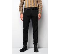 Chinos MEYER "M5 Five Pocket", Damen, Gr. 33, Länge 32, schwarz, 89% Baumwolle, 8% Elastomultiester, 3% Elasthan, unifarben, regular fit lang, Hosen (87455525-33) schwarz