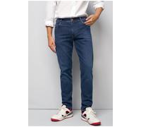 5-Pocket-Jeans MEYER "STRETCH FIVE POCKET DENIM", Herren, Gr. 35, Länge 32, beige (stone_blau), 92% Baumwolle, 6% Elastomultiester, 2% Elasthan, unifarben, regular fit lang, Jeans 5-Pocket-Jeans, M5 F