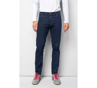 5-Pocket-Jeans MEYER "M5 Five Pocket", Herren, Gr. 31, Länge 32, blau (dunkelblau), 63% Baumwolle, 34% Polyester, 3% Elasthan, unifarben, regular fit lang, Jeans 5-Pocket-Jeans, aus Denim (35340653-31
