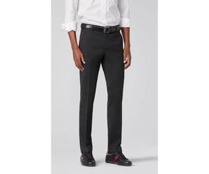 Meyer Modern Fit Stoffhose schwarz, Einfarbig