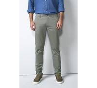 Chinos MEYER "M5 Move 1-6024", Herren, Gr. 34, Länge 34, grau (oliv), 96% Baumwolle, 4% Elasthan, unifarben, regular fit lang, Hosen, mit Stretchbund (83711567-34) oliv