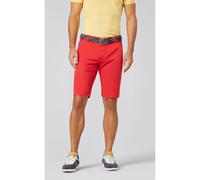 Chinos MEYER "PALMA", Herren, Gr. 23, Normalgrößen, rot, 97% Baumwolle, 3% Elasthan, unifarben, regular fit kniefrei, Hosen, mit französischen Einschubtaschen (22456764-23) rot