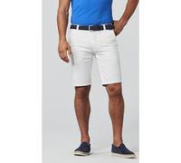 Chinos MEYER "PALMA", Herren, Gr. 46, Normalgrößen, weiß, 97% Baumwolle;3% Elasthan, unifarben, regular fit kniefrei, Hosen, mit französischen Einschubtaschen (98752139-46) weiß