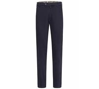 Chinos MEYER "Tokyo", Herren, Gr. 56, Normalgrößen, blau (marine), 89% Baumwolle, 8% Elastomultiester, 3% Elasthan, unifarben, regular fit lang, Hosen, mit Französischen Seitentaschen (14011033-56) ma