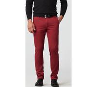 Chinos MEYER "Roma", Herren, Gr. 106, Untersetzt- und Schlankgrößen, rot, 98% Baumwolle, 2% Elasthan, unifarben, regular fit lang, Hosen, mit Stretch-Dehnbund (45777838-106) rot