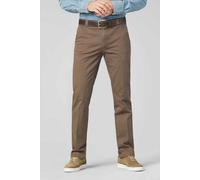 Chinos MEYER "Roma", Herren, Gr. 26, Normalgrößen, braun, 98% Baumwolle, 2% Elasthan, unifarben, regular fit lang, Hosen, mit Stretch-Dehnbund (90173904-26) braun