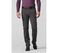 Chinos MEYER "Roma", Herren, Gr. 60, Normalgrößen, grau (anthrazit), 98% Baumwolle, 2% Elasthan, unifarben, regular fit lang, Hosen, mit Stretch-Dehnbund (79820303-60) anthrazit