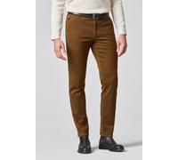Chinos MEYER "Bonn", Herren, Gr. 54, Normalgrößen, braun (karamell), 98% Baumwolle;2% Elasthan, unifarben, regular fit lang, Hosen, Super-Stretch Winter Twill (57907563-54) karamell