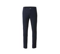 Chinos MEYER "BONN", Herren, Gr. 52, Normalgrößen, blau, 97% Baumwolle, 3% Elasthan, unifarben, regular fit knöchelfrei, Hosen, mit buntgewebtem Thermofutter (34513632-52) blau