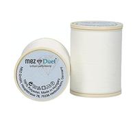 MEZ Duet Stärke 100 4648100-02000 weiß Nähgarn, 100 % Polyester, 1000m