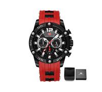 (MF0349G04B) Mode Luxus Multifunktionale Sport Quarz Armbanduhr für Männer Uhr mit Silikon Armband