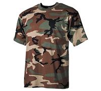 MFH - Max Fuchs US T-Shirt halbarm woodland, Größe 4XL, Herren, Baumwolle