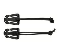 MFH 2er Pack Clip mit Gummiband MOLLE Buckle Rucksack Befestigung Haken (Oliv)