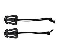 MFH 2er Pack Clip mit Gummiband MOLLE Buckle Rucksack Befestigung Haken (Schwarz)