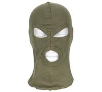 MFH Balaclava, 3-Loch, dünn, 100% Baumwolle (DE/NL/SE/PL, Alphanumerisch, Einheitsgröße, Oliv)