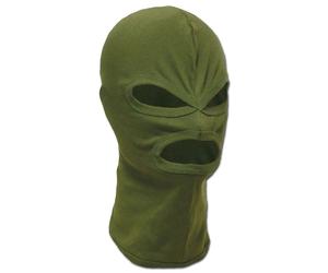 MFH Balaclava 3-Loch Baumwolle - Schwarz