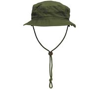 MFH Britischer Buschhut Boonie RipStop mit Kinnband oliv Größe M/57-58