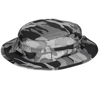 MFH Buschhut Mesh Boonie - Grey Camo / S/M