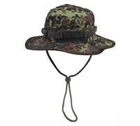 MFH Buschhut US mit Kinnband GI Boonie Rip Stop, S, Flecktarn