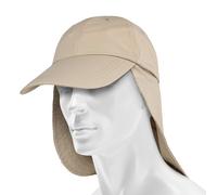 Fox Sahara Cap langer Nackenschutz beige, Synthetik