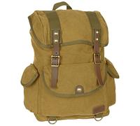 Pure Trash Rucksack Canvas Gerri mit Leder-Details braun braun