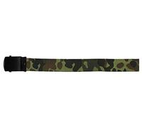 Max Fuchs Gürtel Koppel-Stoffgürtel mit Metallschloß 3 cm breit bis 130 cm verstellbar Flecktarn
