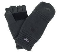MFH Handschuhe Strick Ohne Finger Zugleich Fausthandschuh, oliv, S