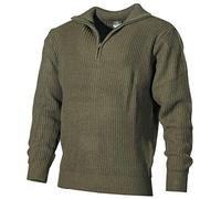 MFH (Max Fuchs) Isländer-Pullover Troyer mit Reißverschluss Oliv XXL