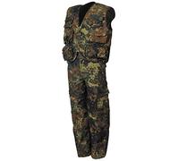 MFH Kinderanzug Weste und Hose für Jungen und Mädchen Flecktarn Größe S (122/128)