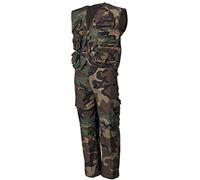 MFH Kinderanzug Weste und Hose für Jungen und Mädchen (Woodland/XS (110/116))