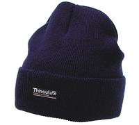 MFH kurze Rollmütze gestrickt Thinsulate gefüttert Strickmütze Wintermütze Mütze verschiedene Farben (Blau)