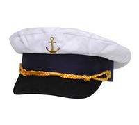 MFH Marineschirmmütze, Anker gold bestickt - 58