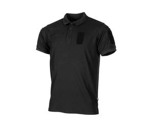 MFH Polo-Shirt Tactical Coolmax - Schwarz / L