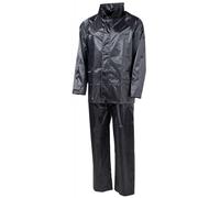 MFH - Regenanzug Jacke + Hose - Black XXL