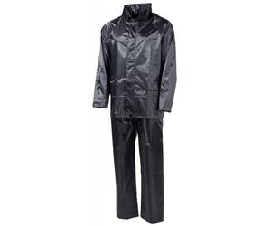 MFH - Regenanzug Jacke + Hose - Black XXL