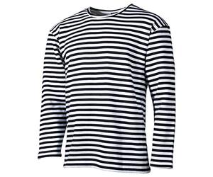 MFH Russisches Marine T-Shirt Langarm Winter (Blau-Weiß/3XL)