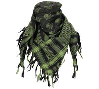 Shemagh - Totenkopf oliv/schwarz, Baumwolle