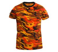 MFH US Streetstyle T-Shirt - Orange Camo Größe S