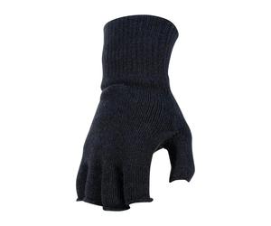 MFH Strick-Handschuhe ohne Finger schwarz Herren