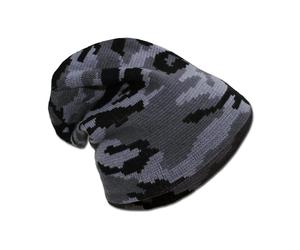 MFH Strickmütze Beanie dark camo