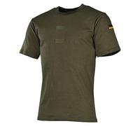Bundeswehr T-Shirt Tropen mit Flaggen & Klett, Größe:10 (4XL), Farbe:Oliv