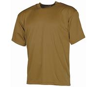 MFH US Army Tactical T-Shirt Taktisches Shirt Tarnschirt Kurzarm Rundhals Herrenshirt (Coyote Tan/XL)