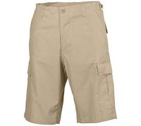 MFH US BDU Bermuda Ripstop Herrenhose Shorts Kurze Hose Cargo Sommerhose Verschiedene Ausführungen (L, Khaki)
