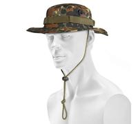 MFH Buschhut US mit Kinnband GI Boonie Rip Stop, S, Flecktarn
