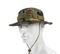 Max Fuchs Buschhut US GI Boonie Rip-Stop mit Kinnband Woodland S