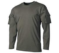 MFH US Mit Ärmeltaschen Langarm-Shirt - OD Green Größe XXL
