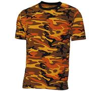 MFH US Streetstyle T-Shirt - Orange Camo Größe XL