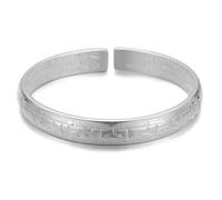 MFUPR Vintage 999 reines Silber Feng Shui Herz Sutra Armband, tibetisch-buddhistisches Amulett for Reichtum und Glück, verstellbar for Männer und Frauen(B)